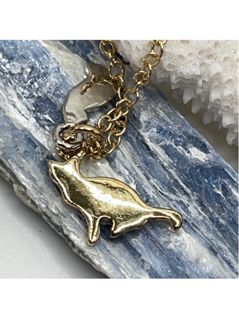 Gennaro Cat Charm Necklace